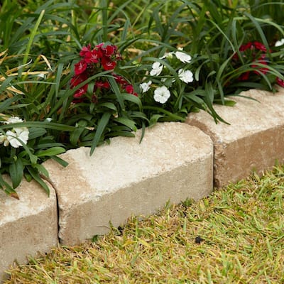 Pavestone Concrete Edging Landscape, Garden Stone Edging Home Depot