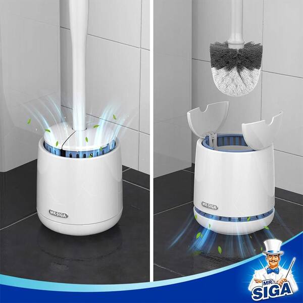 R.SIGA Toilet Plunger and Bowl Brush with Holder, Heavy Duty Toilet