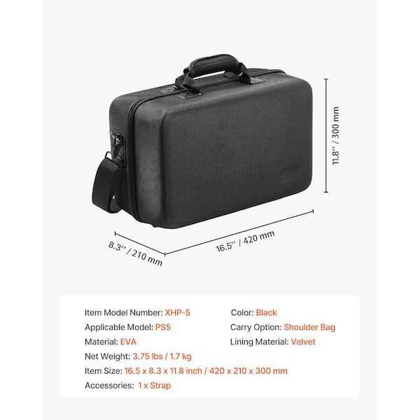 SKYSHALO PS5 Carrying Case Travel Bag for Playstation 5