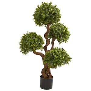 3.5 Ft. Four Ball Boxwood Artificial Topiary Tree