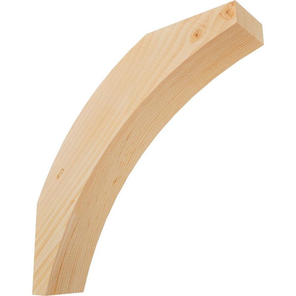 3 1/2"W x 16"D x 16"H Thorton Smooth Knee Brace, Douglas Fir