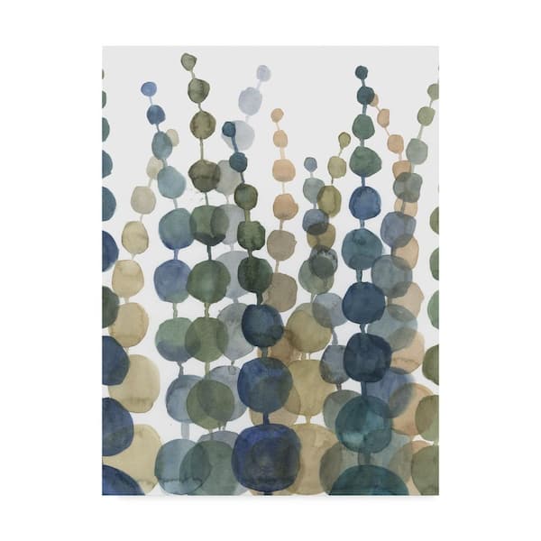 Trademark Fine Art Pompom Botanical Ii by Megan Meagher Floater Frame Nature Wall Art 32 in. x 24 in.