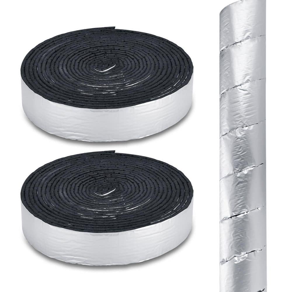 0.2 in. x 2 in. x 32.8 ft. R-1 Outdoor Pipe Insulation Wrap, for Winter Freeze Protection (2-Pack) price history on PriceWatchPro