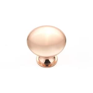 1-3/16 in. (30 mm) Polished Copper Contemporary Metal Cabinet Knob