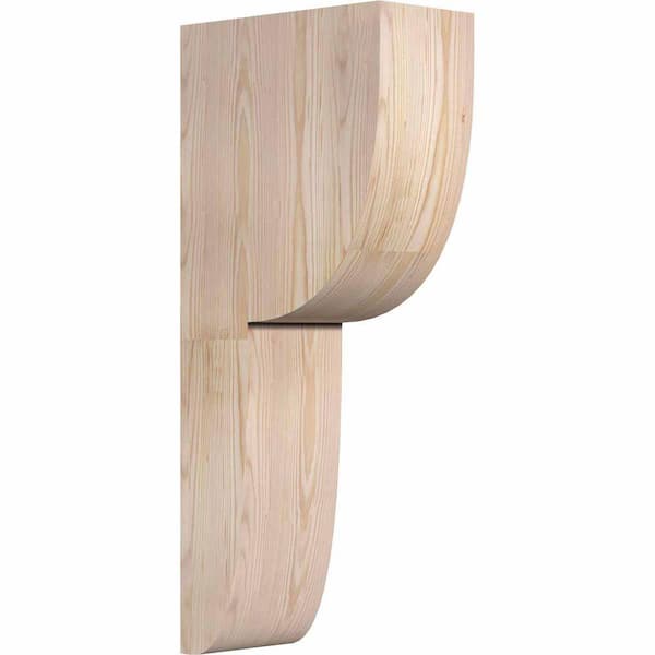 Ekena Millwork 6 in. x 12 in. x 28 in. Douglas Fir Carmel Smooth Corbel