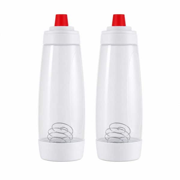2-Pack Multipurpose Mix Pour Bottle for Pancakes Muffins Cupcakes Home Kitchen Breakfast Baking Cooking Use
