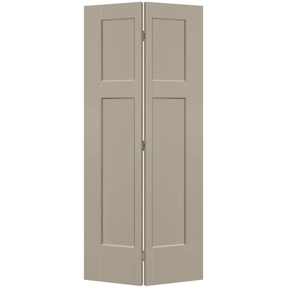 36 in. x 80 in. 3-Panel Winslow Hollow Core Smoked Tan Molded Composite Bi-Fold Door price history on PriceWatchPro