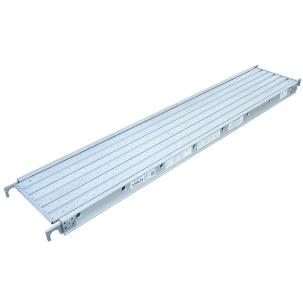 Werner 8 ft. Aluminum Decked Aluma-Plank with 250 lb. Load Capacity ...