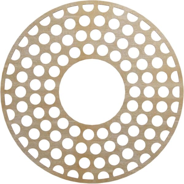 Ekena Millwork 0.375 in. x 32 in. x 32 in. Wood (Birch) Medallion Moulding