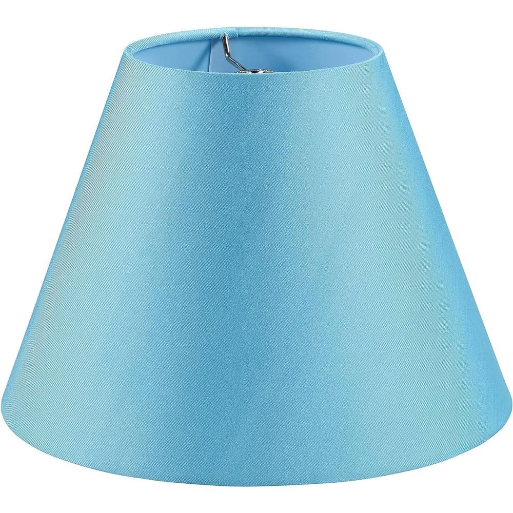 Mix and Match 9 in. Sky Blue Sateen Fabric Empire Lamp Shade with Spider Fitter price history on PriceWatchPro