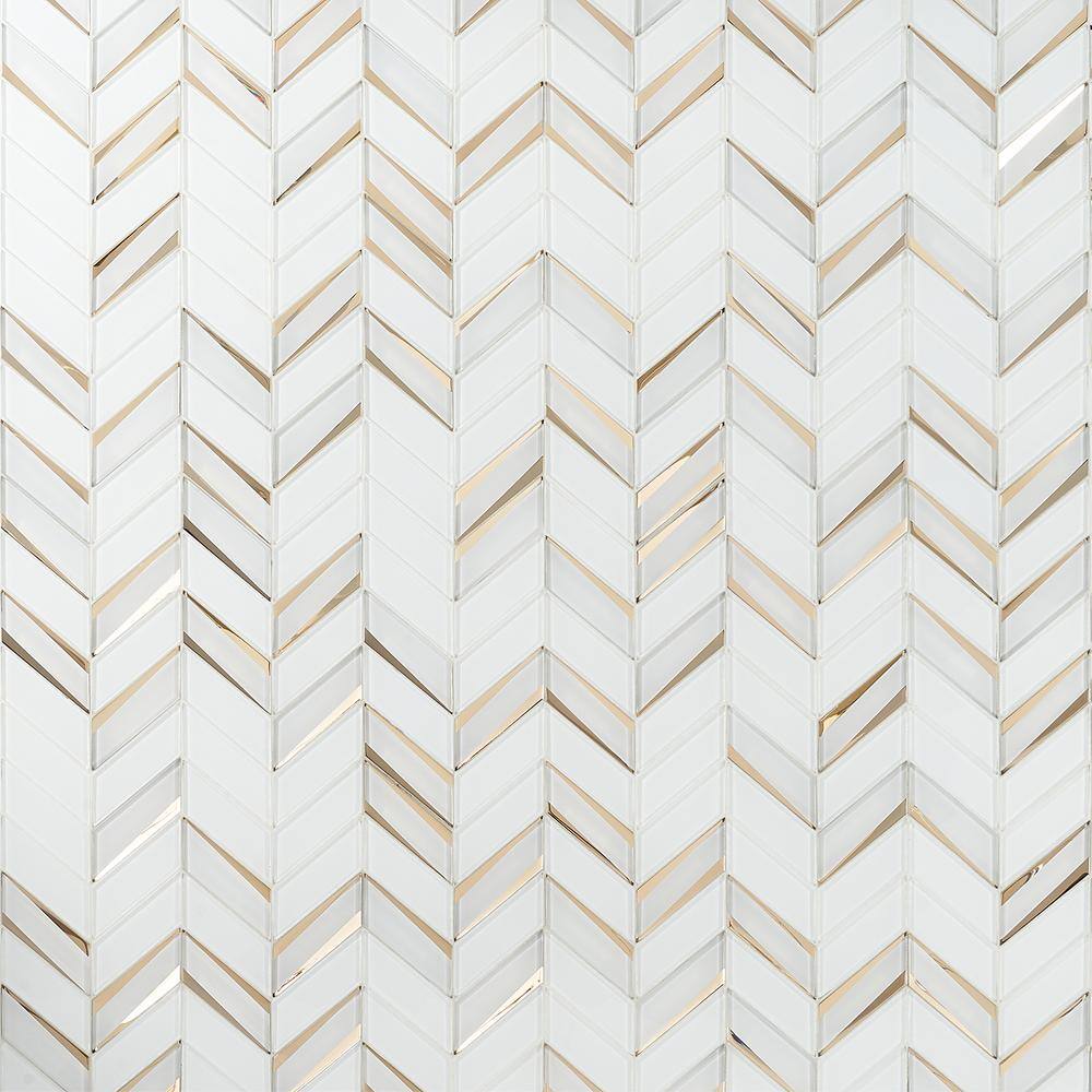 Mogo Roma 4 in. x 0.24 in. Polished Glass Mosaic Tile Sample price history on PriceWatchPro