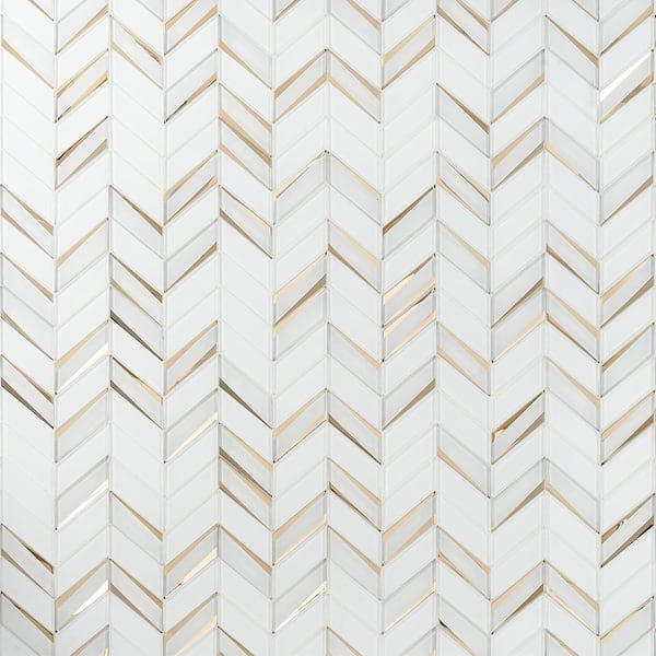 Ivy Hill Tile Mogo Roma 4 in. x 0.24 in. Polished Glass Mosaic Tile Sample