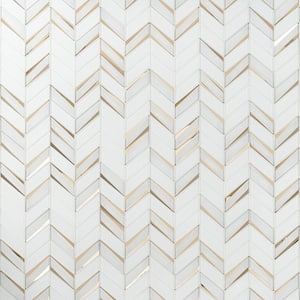 Mogo Roma 10.98 in. x 13.62 in. Polished Glass Mosaic Tile (1.03 sq. ft./Each)