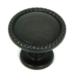 Newport 1-1/4 in. Oil Rubbed Bronze Round Cabinet Knob (10-Pack)