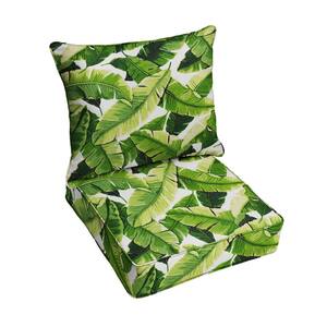 25 x 25 Deep Seating Outdoor Pillow and Cushion Set in Balmoral Palm