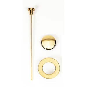 Pop-Up Drain Trim Kit only for Easy Popup Clog Free FlexPOPUP Sink STRAIN Drain in Polished Brass