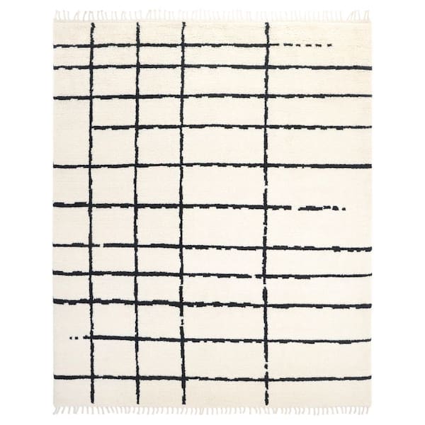 Paris Bohemian Ivory 8 ft. x 10 ft. Handmade Area Rug