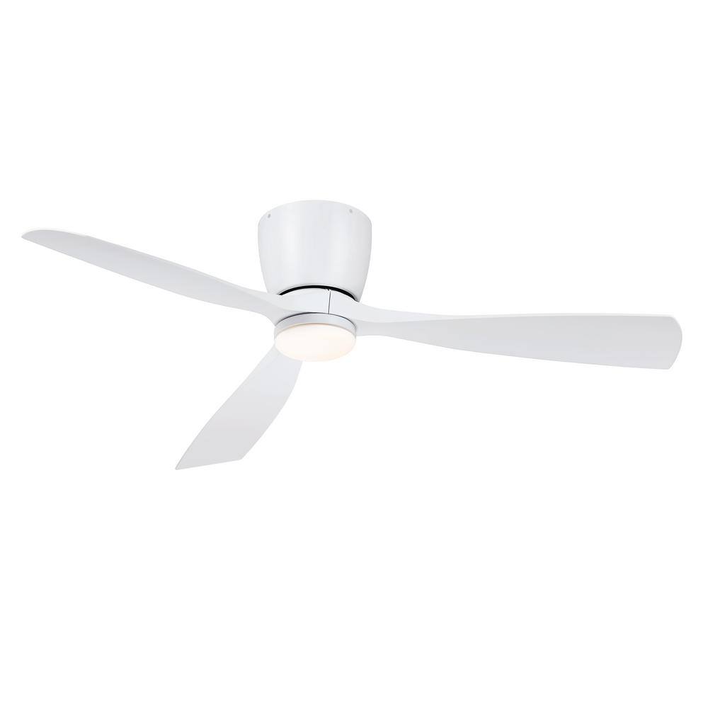 UPC 840506105188 product image for Klinch 52 in. LED Indoor/Outdoor Matte White Ceiling Fan with Light Kit | upcitemdb.com