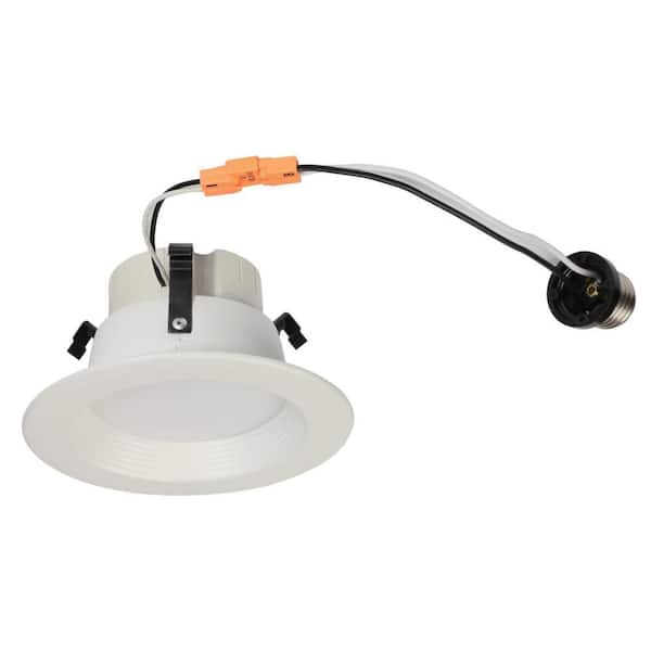 Westinghouse 4 in. 5000K Daylight Integrated LED Recessed Retrofit Smooth Baffle Trim