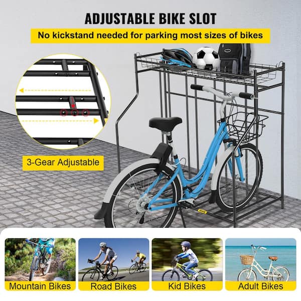 Bike Foot Brace Side Cycling Parking Rack Adjustable Bicycle
