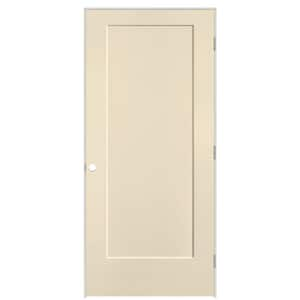 36 in. x 80 in. 1-Panel Lincoln Park Left-Hand Hollow Core Golden Hay Molded Composite Single Prehung Interior Door