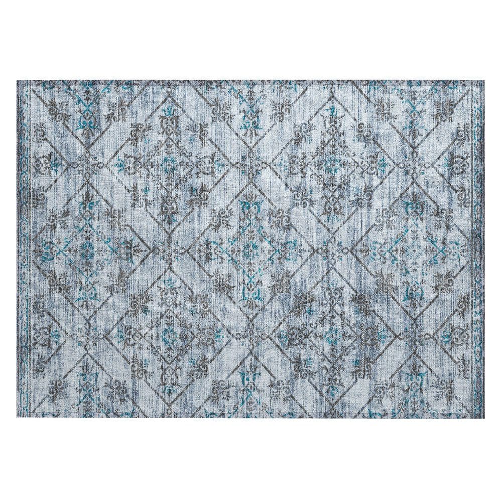 Chantille Machine Washable Indoor/Outdoor Abstract ACN2665 Denim 2 ft. x 3 ft. Accent Rug price history on PriceWatchPro