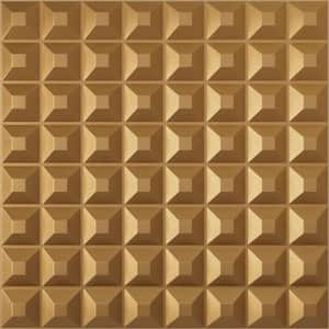 19 5/8 in. x 19 5/8 in. Bradford EnduraWall Decorative 3D Wall Panel, Gold (Covers 2.67 Sq. Ft.)