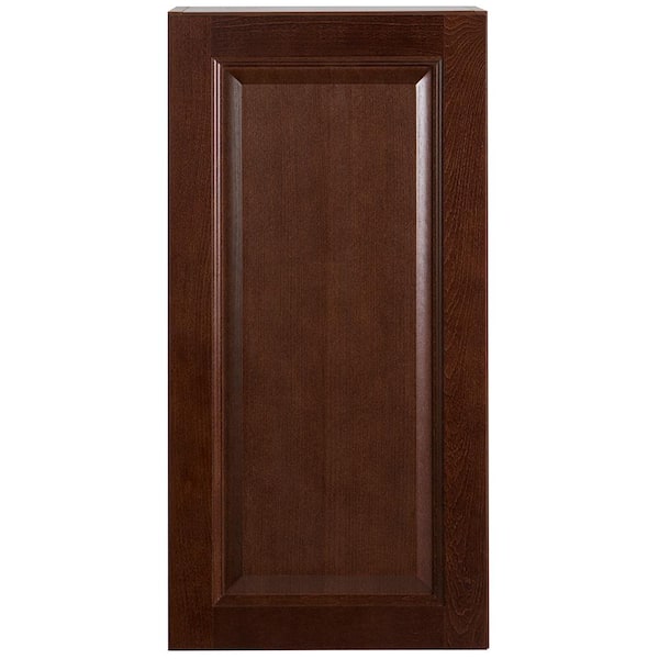 Hampton Bay Benton Assembled 15x30x12 in. Wall Cabinet in Amber