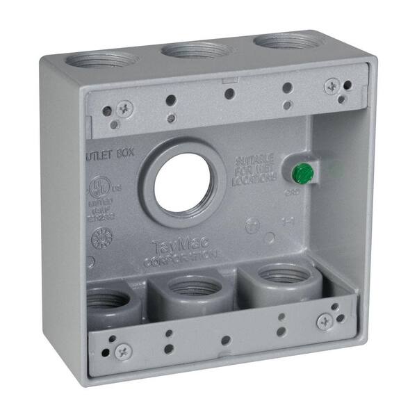 TAYMAC 2-Gang Seven 3/4 in. Hole Electrical Box DB775S - The Home Depot