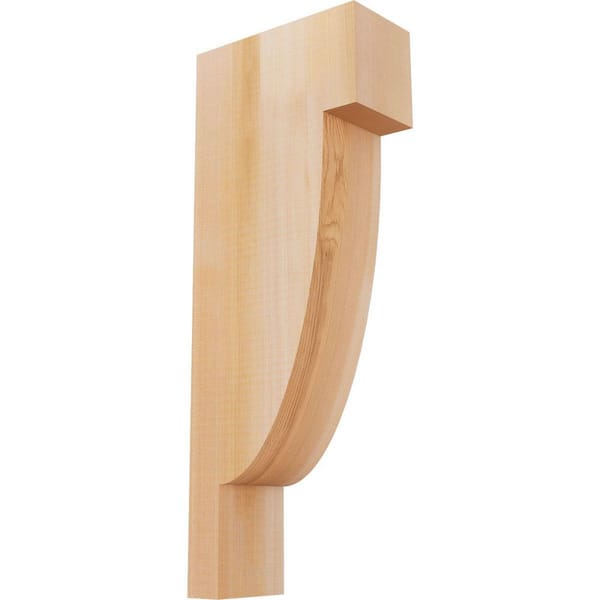 Ekena Millwork 3-1/2 in. x 8 in. x 20 in. Western Red Cedar Alpine Smooth Corbel