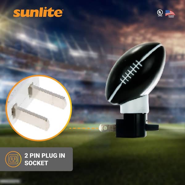 Sunlite Football Sports Theme Plug In Decorative Night Light (Bulb