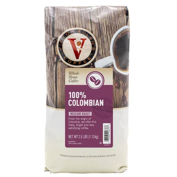 Victor Allen's Whole Bean 40 Oz. 100% Colombian Roast 2.5 Lb. Bag ...