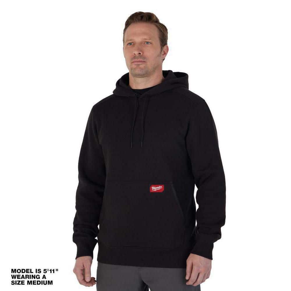 Milwaukee Men's X-Large Black Midweight Cotton/Polyester Long