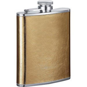 Goldie Satin Gold Liquor Flask