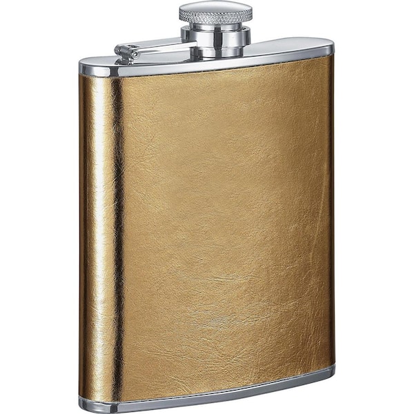 Visol Goldie Satin Gold Liquor Flask
