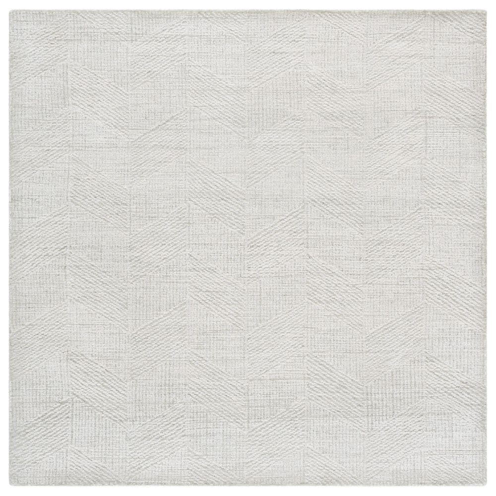 Abstract 6 ft. x 6 ft. Sage Green/Ivory Solid Chevron square Area Rug price history on PriceWatchPro
