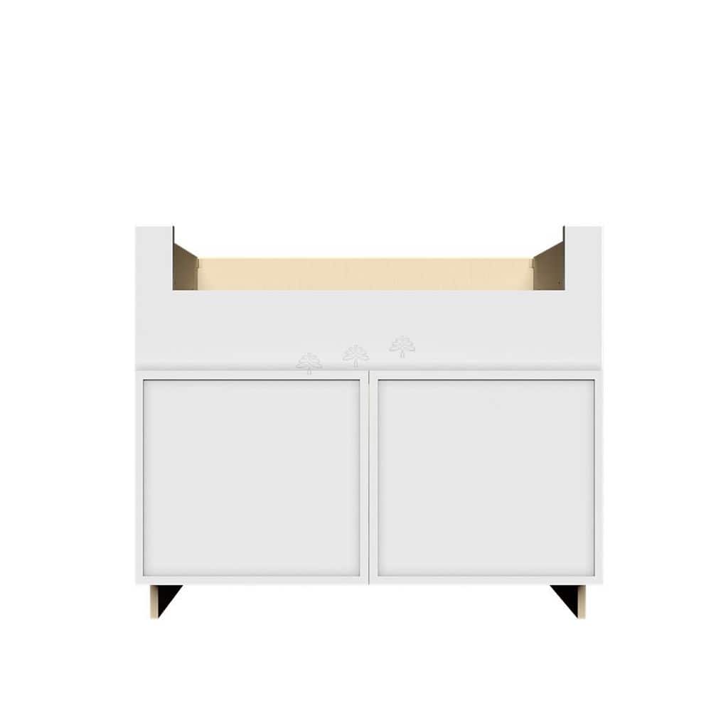 Slim Shaker Assembled 36 in. W x 34.5 in. H x 24 in. D Farm Sink Base Kitchen Cabinet in White price history on PriceWatchPro