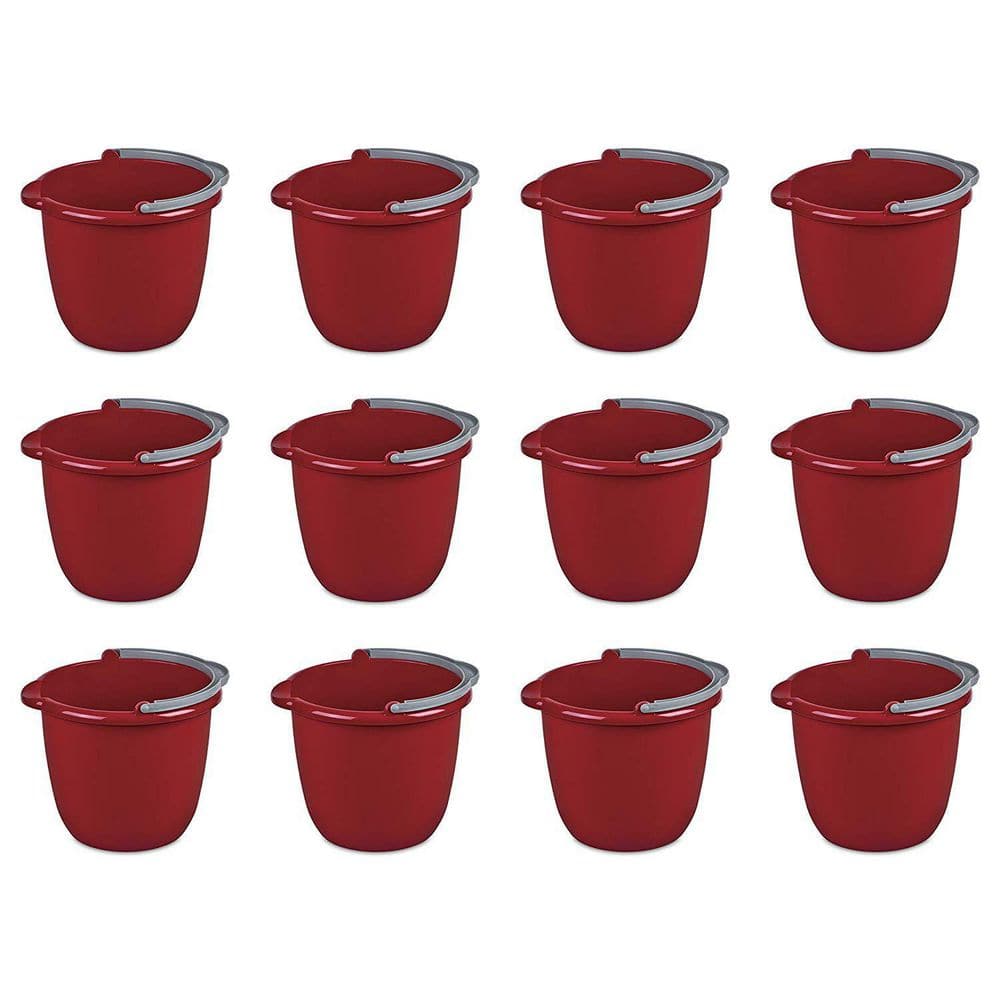 O-Cedar Quick Wring Bucket - 2.5 gal. (4-Pack), Red