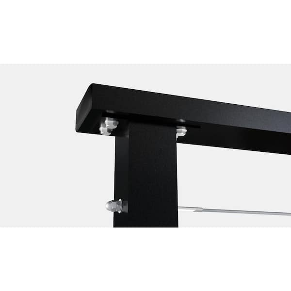 Unbranded - 12 ft. Aluminum Surface Mounted Railing Kit with Stainless Steel Cable for Cable Railing System