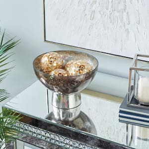 Gold Handmade Glass Mosaic Orbs & Vase Filler (4- Pack)