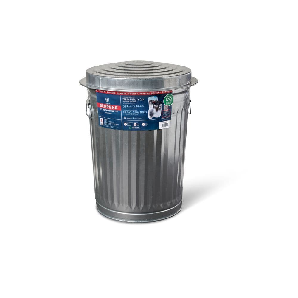 ごみ箱 Human made STEEL TRASH CAN silver-behrens-indoor-trash-