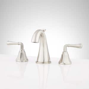 Key West 8 in. Widespread 1.2 GPM Double Handle Bathroom Faucet in Brushed Nickel