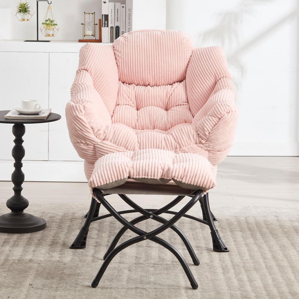 ●PINK PINEAPPLE● P ESSENTIAL FITTED TEEPINK m1037_1305694 YOFE Pink Modern Flannelette Fabric Upholstered Living Room