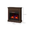 StyleWell Wheaton 31 in. Freestanding Infrared Electric Fireplace in Simply  Brown 148080 - The Home Depot
