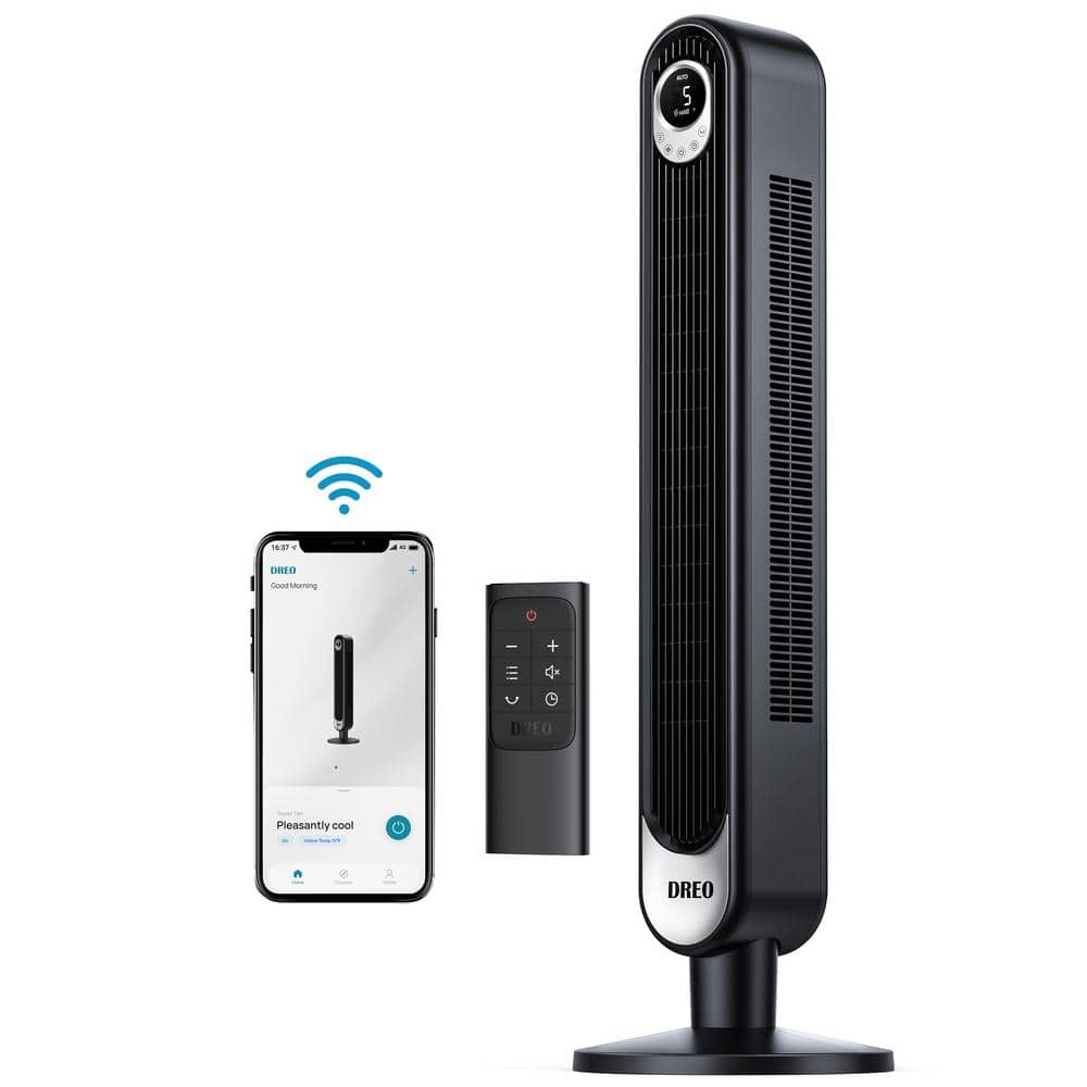 DREO 42 in., 6Speed Smart Tower Fan Cruiser Pro T1S in Black DR