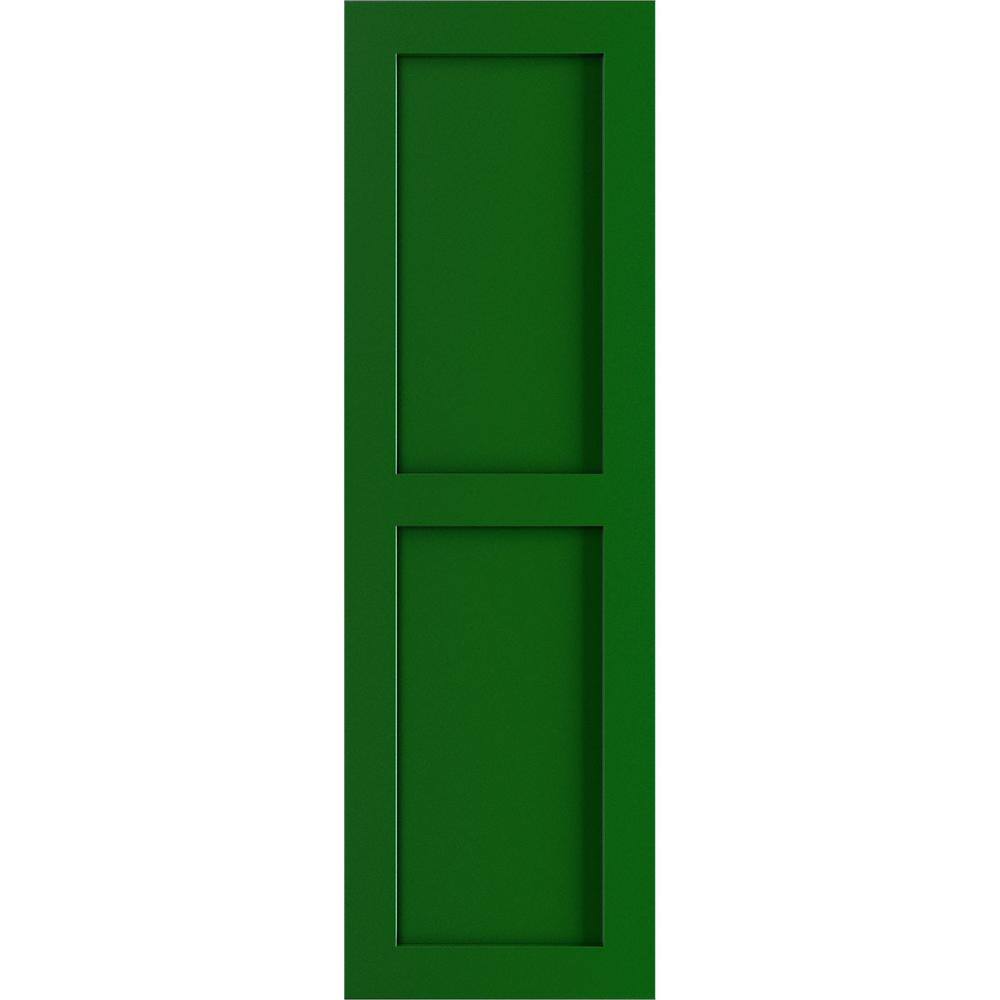 18 in. x 65 in. PVC True Fit Two Equal Flat Panel Shutters Pair in Viridian Green price history on PriceWatchPro