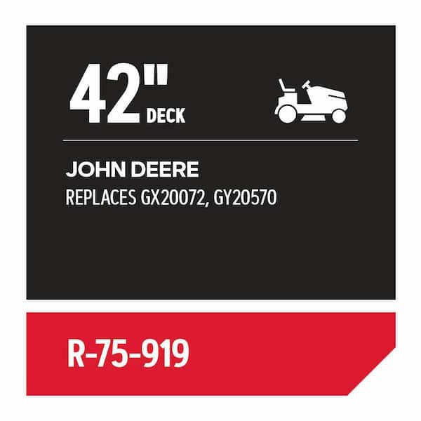 Replacement Belt 1/2 in. x 103-15/16 in. for 42 in. Deck Riding Mowers, Fits John Deere (R-75-919)