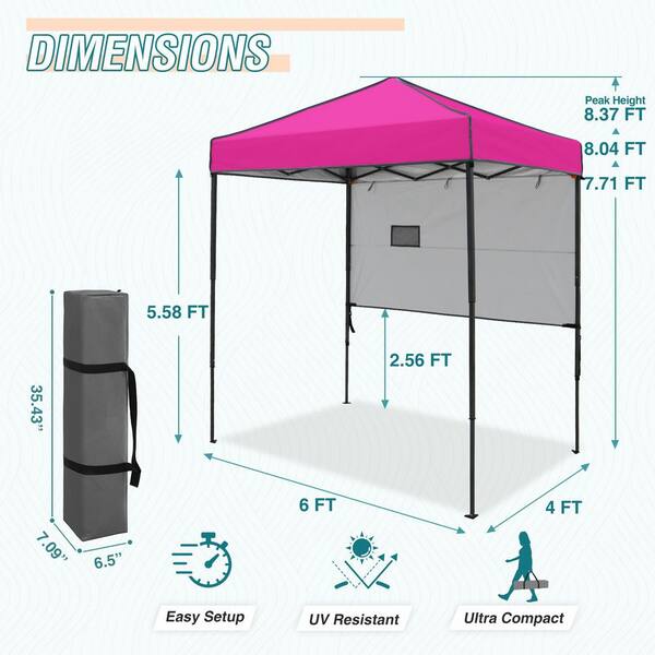 PonPon　e④ Portable Pop-Up Canopy Tent, Side Panel | Ergodyne