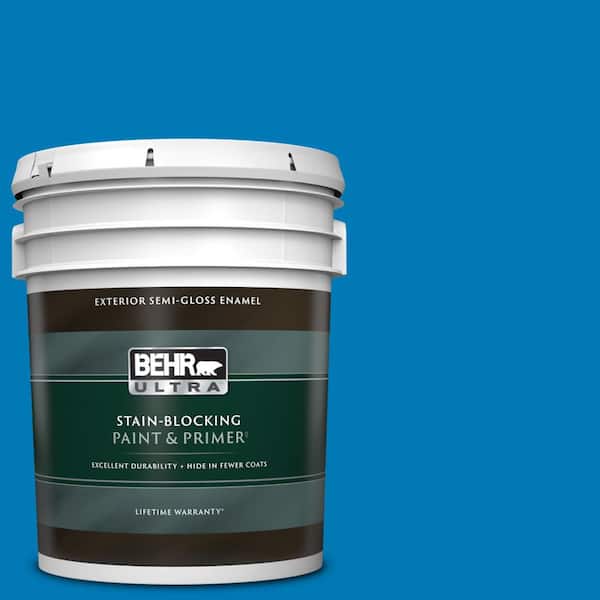 BEHR ULTRA 5 gal. #P500-6 Deep River Semi-Gloss Enamel Exterior Paint & Primer