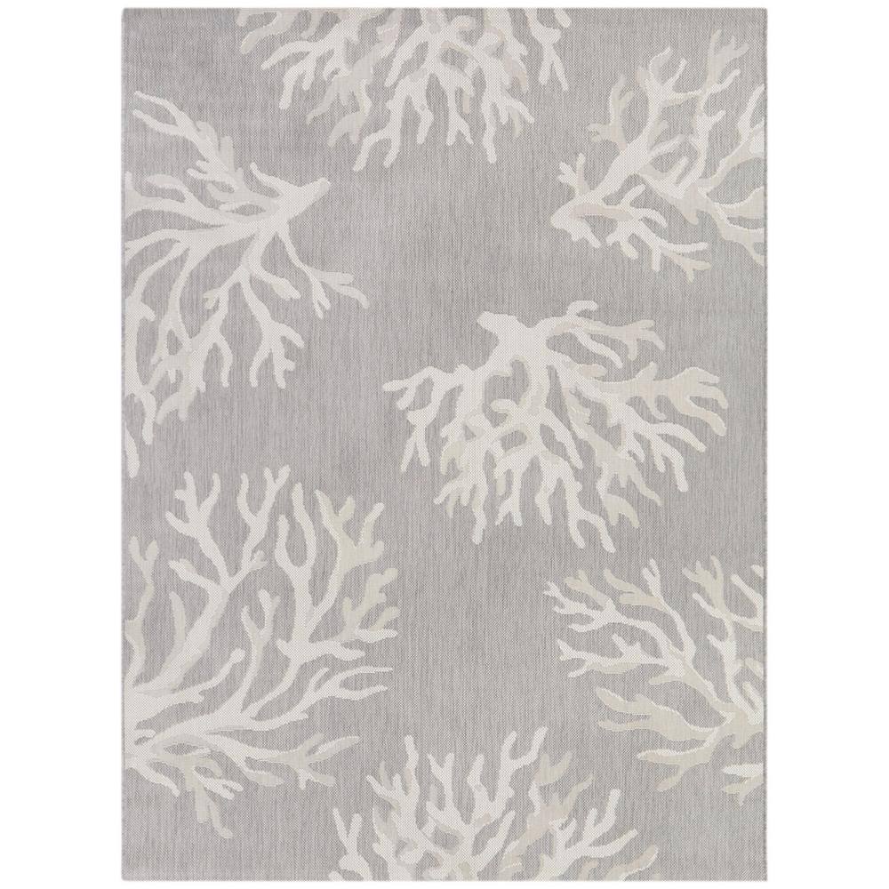 Kaito Grey 5 ft. 3 in. x 7 ft. Novelty Indoor/Outdoor Area Rug